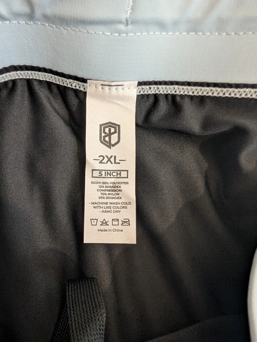NWT Born Primitive light blue shorts, 2XL